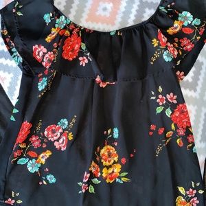 Floral off the shoulder blouse